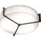 Afx Apex 17" LED Ceiling - Espresso Finish - Linen White Shade APF1524LAJUDES-LW - alternate 1